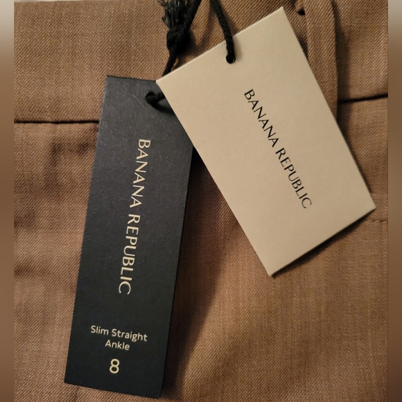 NWT Banana Republic Slim Straight Ankle Pants Size 8 NWT - Picture 5 of 9